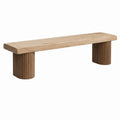 Holzbank Eiche 180 cm Braun
