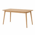 Esstisch rechteckig Holz 120x75x74 cm natur